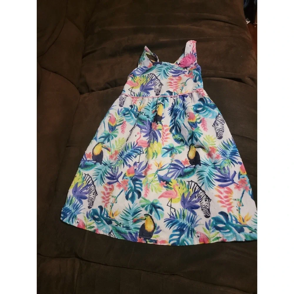 Penelope mack zebra‎ parrot dress size 5